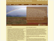 Tablet Screenshot of nlmfoundation.org